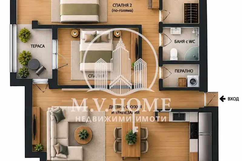3-bedroom apartment in Sofia, Mladost 4