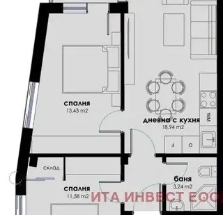 Photo 2 — 3-bedroom apartment in Sofia, Nadejda 4