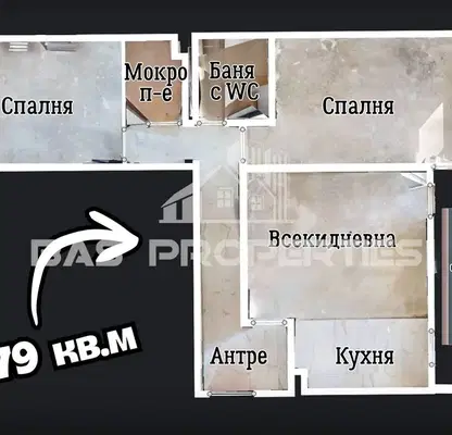 Photo 2 — Three-room apartment in Obelya 1 with terrace, new-build