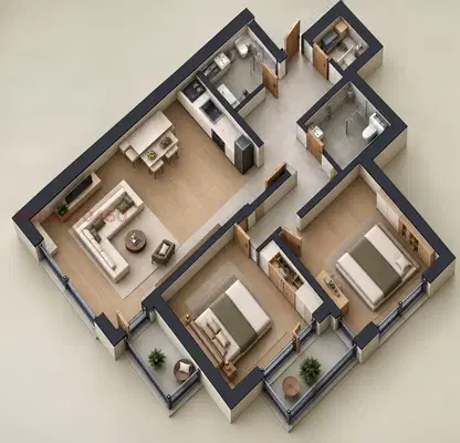 Photo 4 — Three-room apartment with two terraces in Obelya, Sofia