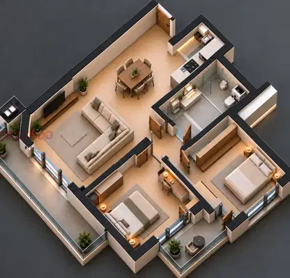 Photo 3 — Three-room apartment with terrace in Obelya, Sofia