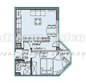 Photo 3 — Two-room apartment in Obelya 2 with elevator and parking