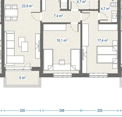 Photo 2 — Three-room apartment in Obelya 2 with parking space and elevator