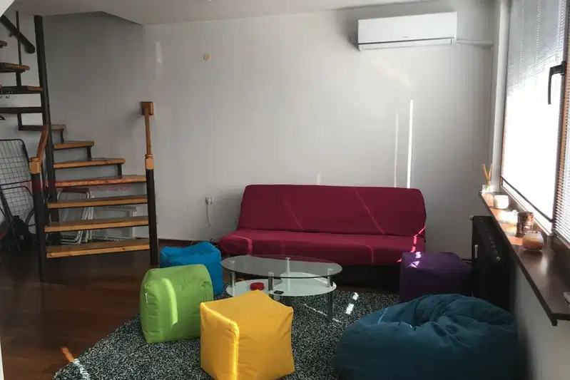 South-facing 2-room maisonette with panoramic terrace in Oborishte, Sofia