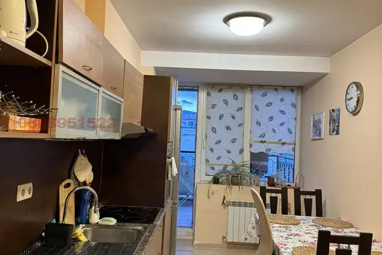 Two-room apartment with three terraces in Oborishte, Sofia