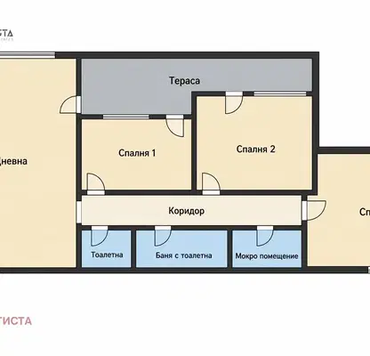 Снимка 2 — Четиристаен апартамент с тераса в Овча купел 1, София