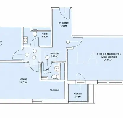 Photo 2 — Three-room apartment with terrace in Ovcha kupel 2, Sofia