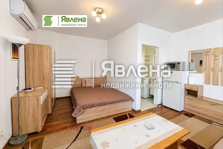Studio apartment in Reduta, Sofia with glazed terrace