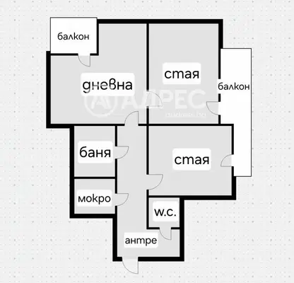 Снимка 4 — Тристаен апартамент с две тераси в Редута, София