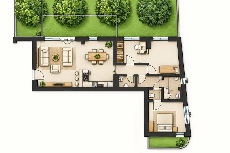 3-bedroom apartment in Sofia, Reduta