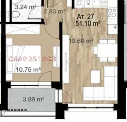 Photo 3 — 2-bedroom apartment in Sofia, Serdika