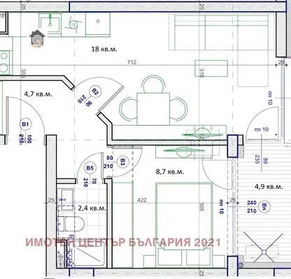 Photo 2 — Two-room apartment in Studentski Grad with parking space