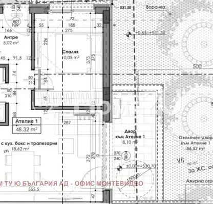 Снимка 3 — Двустайно ателие с голям двор в кв. Толстой, София