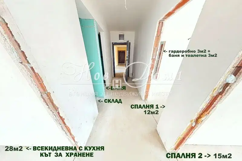 Тристаен апартамент с панорамна тераса в кв. Витоша, София
