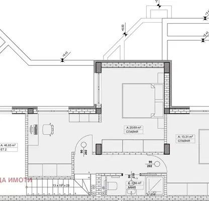 Photo 4 — Spacious 4-room maisonette with view of Vitosha in Sofia, Vitosha