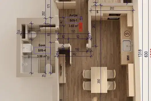 2-room apartment in Sofia, Vrazhdebna with terrace