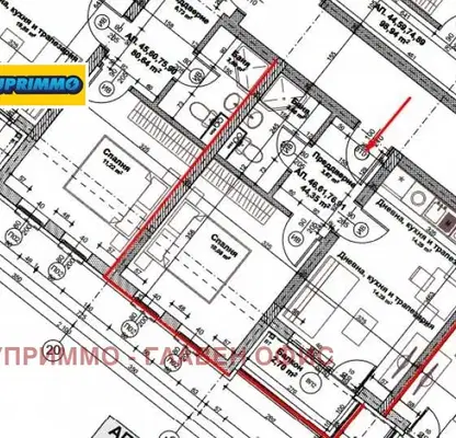 Снимка 2 — Двустаен апартамент в Зона Б-19 с паркомясто