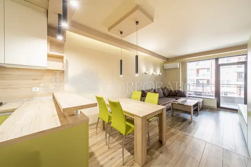 Spacious 2-room apartment in Zona B-19, Sofia with terrace