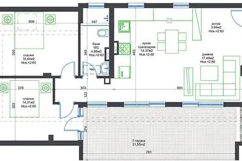 3-bedroom apartment in Burgas, Sozopol