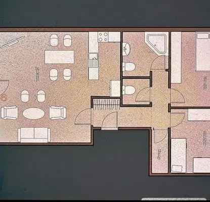 Снимка 2 — Тристаен апартамент с гараж в центъра на Стара Загора