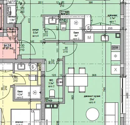 Photo 4 — 3-bedroom apartment in Stara Zagora, Jeleznik - Centyr