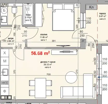 Photo 3 — 2-bedroom apartment in Stara Zagora, Jeleznik - Iztok