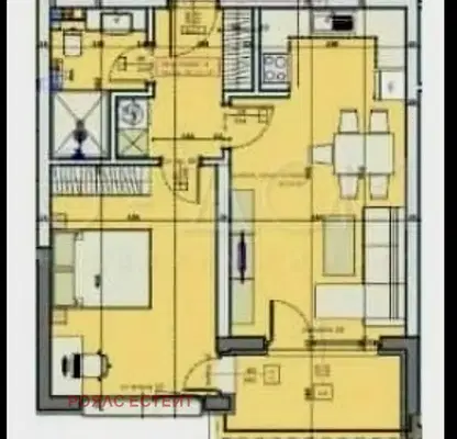 Photo 2 — Two-room apartment with terrace in Stara Zagora, Zagorka district
