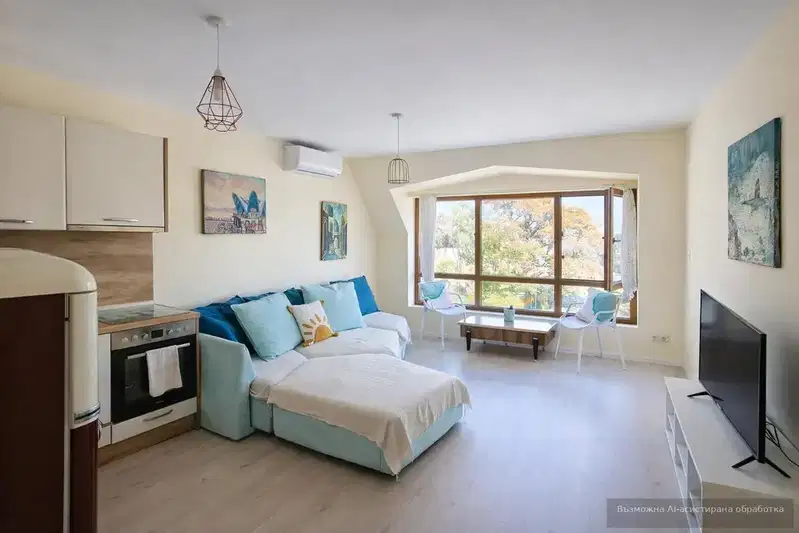 Two-room apartment with two terraces in Asparuhovo, Varna