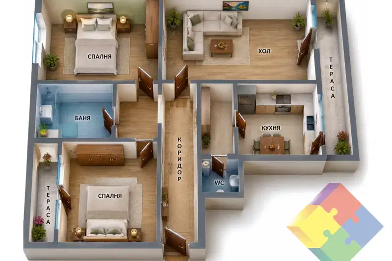 3-bedroom apartment in Varna, Centralna Poshta