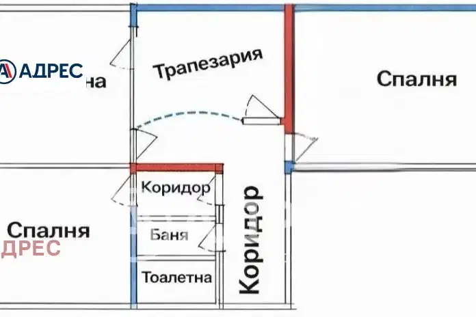 3-bedroom apartment in Varna, Centyr