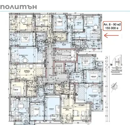 Photo 4 — Three-room apartment with balcony in Grand Mall, Varna