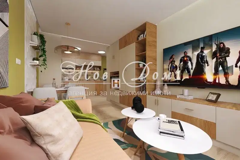 One-room apartment with south aspect in HEI, Varna