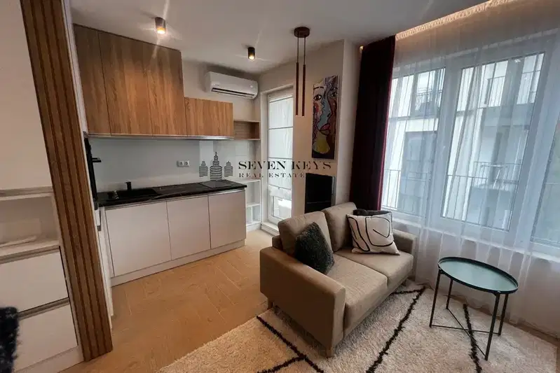 Two-room apartment near the railway station in Varna with terrace