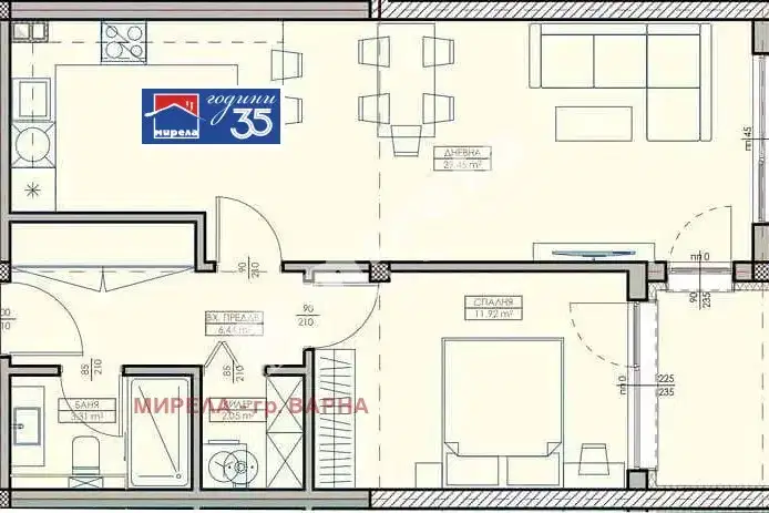 2-bedroom apartment in Varna, Kaisieva Gradina