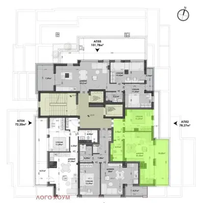Снимка 3 — Двустаен апартамент в Левски, Варна с източно/южно изложение