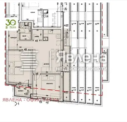 Снимка 3 — Тристаен апартамент с тераса в Левски 1, Варна