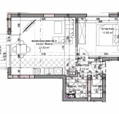 Photo 2 — Two-room apartment in Mladost 1 with terrace in Varna