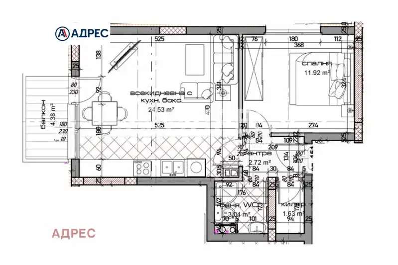 2-bedroom apartment in Varna, Mladost 1