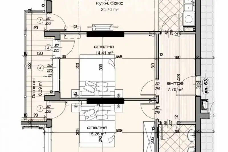 3-bedroom apartment in Varna, Mladost 1