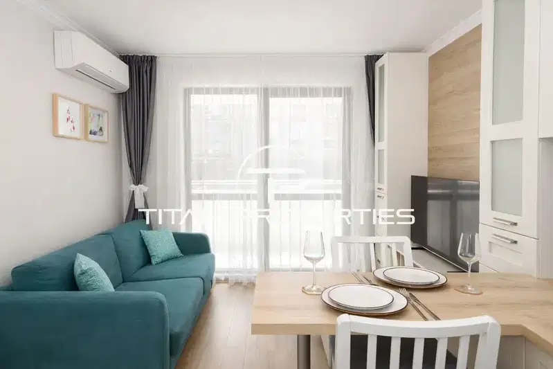 Two-room apartment in Pobeda district, Varna with terrace