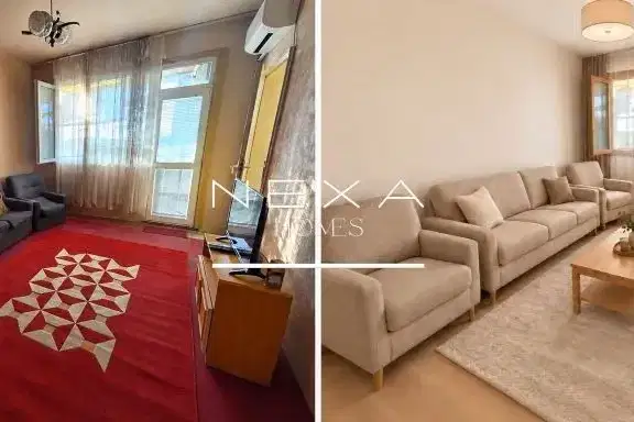 Three-room apartment with two bedrooms in Troshevo, Varna