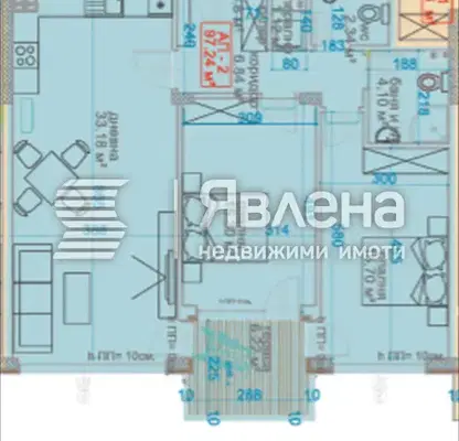 Снимка 4 — Просторен 3-стаен апартамент във Виница с морска панорама