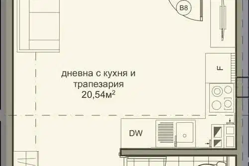 1-bedroom apartment in Varna, Vladislav Varnenchik 1