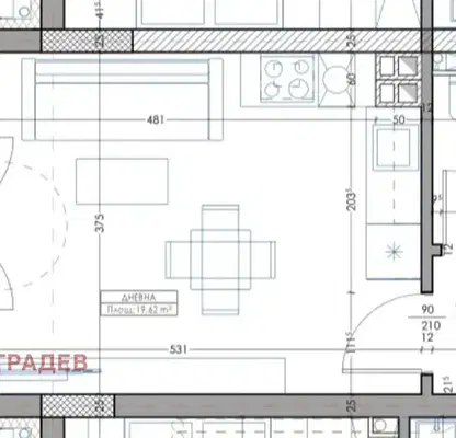 Снимка 5 — Едностаен апартамент в кв. Владислав Варненчик, Варна