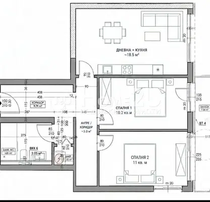 Photo 3 — Spacious 3-room apartment in Varna, Vladislav Varnenchik