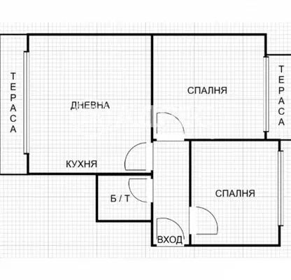 Снимка 4 — 3-стаен апартамент в Зимно кино Тракия, Варна с две тераси