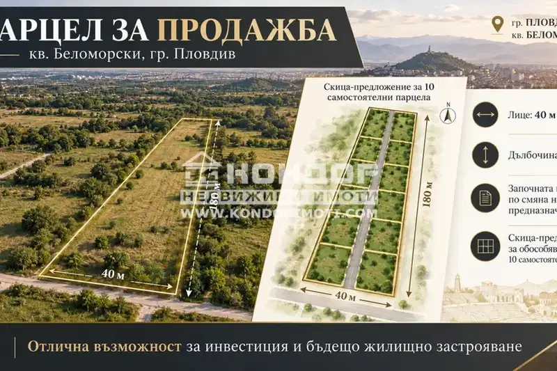 Plot in Plovdiv, Belomorski