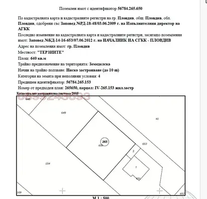 Photo 2 — Plot in Plovdiv, Terziite