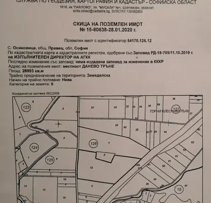 Photo 2 — Plot in Sofia, Pravec