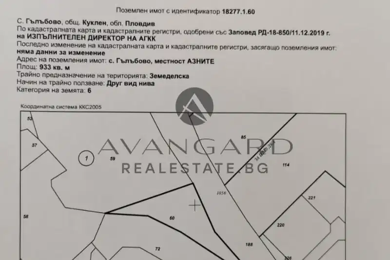 Plot in Plovdiv, Gylybovo